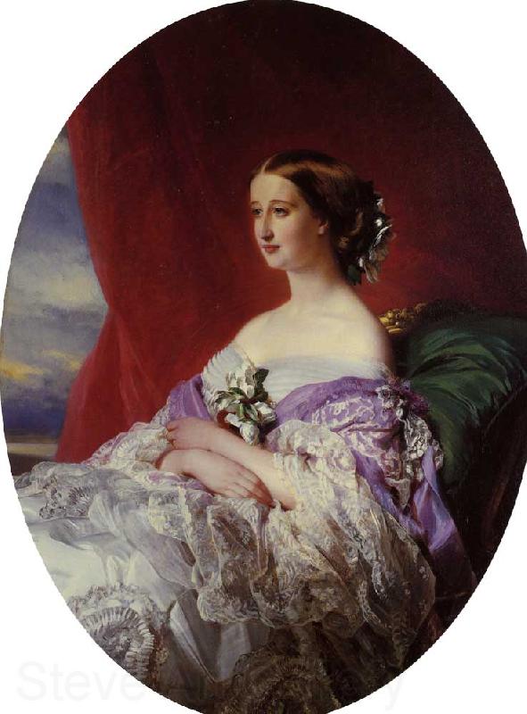 Franz Xaver Winterhalter The Empress Eugenie Norge oil painting art